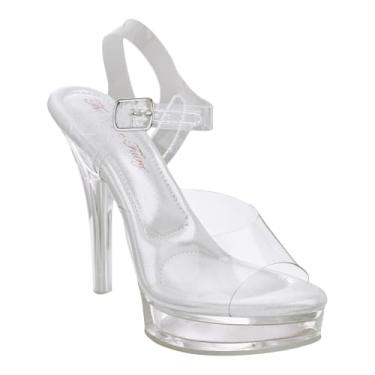 Imagem de The Shoe Fairy Vixen Olympian Biquíni transparente para competição de fitness, saltos para musculação, sapatos de musculação, saltos de competição de biquíni, saltos de noiva, saltos lucite, saltos de