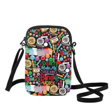 Imagem de G2TUP Bolsa tiracolo divertida para jogos de azar, presente para jogadores, Don't Make Me Use My Voice Bolsa de ombro de cassino, Make Voice Bl Cb, Bolsa tiracolo