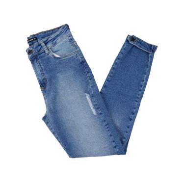 Imagem de Calça Jeans Feminina Recuzza Cigarrete Azul - 10520-Feminino