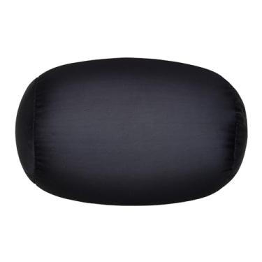 Imagem de FABSKIY Squishy Neck Pillow, 7Inch x 12Inch Soft Travel Body Bed Pillow Bean Pillow for Kids Adult Chair Sleeping Car Seat, Fun Dormroom (Black)
