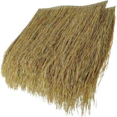 Imagem de Tural Palm Tch Rolls - Telha De Palha Autêntica Para Gazebos De Jardim E Pátio - Decorações Tiki Perfeitas Para Casa De Parede, brown, 20pcs