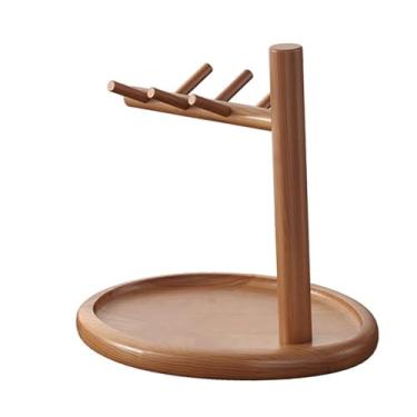 Imagem de SiaBiced Porta-chaves para mesa de entrada, organizador de joias, suporte elegante e resistente de madeira para chaves, bandeja de armazenamento para banheiro, Style C