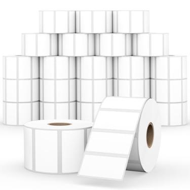 Imagem de StickerTag 24 Rolos De Etiquetas Térmicas Diretas 2" X 1", Para Remessa Compatíveis Com Impressoras Zebra E Rollo Envio Código Barras Endereço Postal (1300 Etiquetas/Rolo)