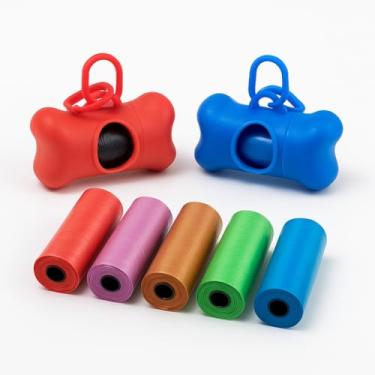 Imagem de Kit Cata Caca Pet Coletor de Fezes para de Cães Gatos Saco Biodegradável Formato de Osso Premium com 3 Refis de Sacos