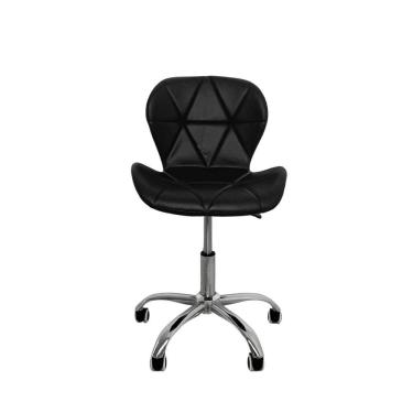 Imagem de Cadeira de Escritório com Base Giratória Estofada Slim Vegas Preto