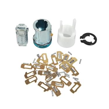 Imagem de Lizixny Kit de copo de cilindro de bloqueio de ignição para Ford F150 F250 F350 F450 F550 F650 F750 2000-2019 não codificado com clipes, interruptor de ignição de chave apto para Lincoln Mercury
