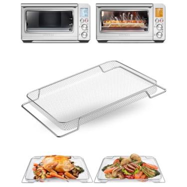 Imagem de Cesta de malha Air Fryer 1 peça compatível com Breville BOV900BSS Smart Oven Air Fryer Pro forno de convecção, bandeja de cozimento de aço inoxidável, acessório de substituição original auxiliar com