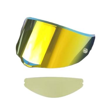 Imagem de BSTOP Protetor de capacete PISTA GP RR com inserção antiembaçamento para AGV PISTA GP R, CORSA R, PISTA GP RR Visor Pinlock Ready (apenas para uso diário Revo Deep Gold)