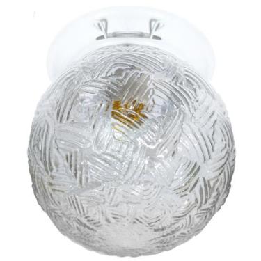 Imagem de Plafon Popular Colonial Com Globo Bola Corda Boca 10 Retrô - Jota Ilum