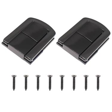 Imagem de FDXGYH 2 peças 30 x 25 mm trava de ferrolho liga de zinco ferrolho de madeira trava para caixa de joias decoração de baú de mala (preto)