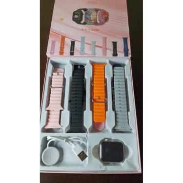 Imagem de Smartwatch Mini 10 Com 8 Pulseiras AMOLED Series 10 Laxasfit 2025 41mm