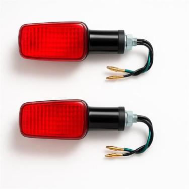 Imagem de Par de Piscas Seta Moto Honda CG Titan 125 150 Lente Fumê Resistente c