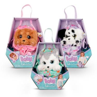 Imagem de Pelúcia Baby Paws Cachorrinho Com Som Sortido Surpresa Multikids - BR1814 BR1814