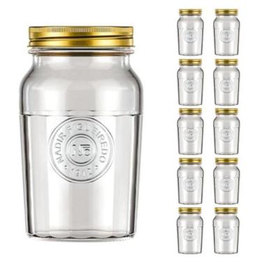 Imagem de Pote Vidro 1,5L Americado Cereal Retro Vintage Bolacha 10Un - NADIR FI