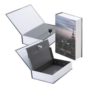 Imagem de Cofre Camuflado Chave Formato Livro Porta Joias Dinheiro 202 - D Prese