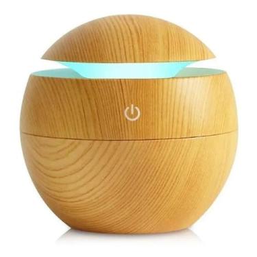 Imagem de Aromatizador Difusor USB 130ml Ultrassônico 7 Cores de Led Aumenta Umi