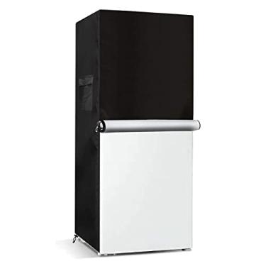 Imagem de Bitubi Capa vertical para freezers, capa de geladeira externa, à prova d'água, à prova de poeira, à prova de sol, 86 cm L x 76 cm P x 193 cm A. Adequado para a maioria dos minifreezers compactos
