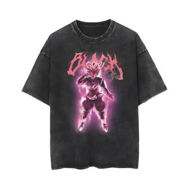 Imagem de Camiseta Vintage Masculina Dragon Ball Z Vegeta Manga Curta Ajuste Sol