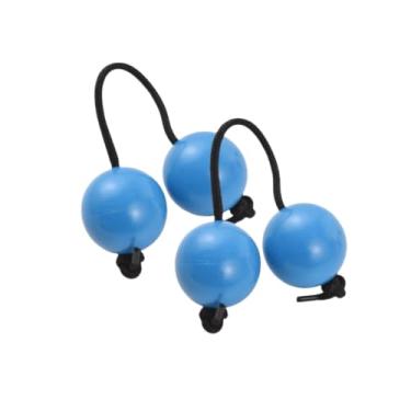 Imagem de Chiffonade 2 peças Asalato Shakers, percussão Kashaka bolas rítmicas instrumento musical africano bola de tambor com ponta de dedo Asalato (azul)