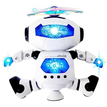 Imagem de Brinquedo Robô cóptero Dançante,Musical, Gira 360 Graus Com Som E Luz Brinquedo Musical Com Luz Dancante, Que Dança Ótimo Presente