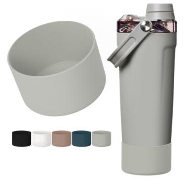 Imagem de WUQID Bota protetora compatível com Stanley Activate Shaker de 590 ml, capa inferior de silicone antiderrapante e antiarranhões para Stanleyy