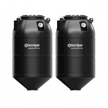 Imagem de Kit 2 Fossas Sépticas Biodigestores Esgoto Tecnipar 750l/dia