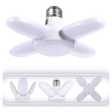 Imagem de Lâmpada Led 28w 4 Pétala Dobrável Luminária Bivolt Forte