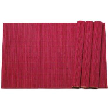 Imagem de Jogo Americano Bambu Vermelho Com 4 Peças 30X45Cm Jaj1603Vm