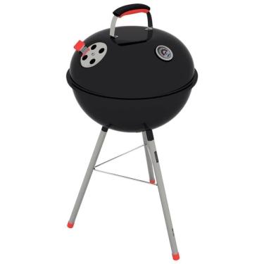 Imagem de Churrasqueira A Carvão Tramontina Tcp-450l Com Tampa E Utensílios Em Inox