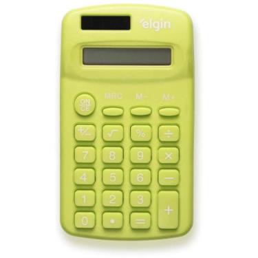 Imagem de Calculadora de Bolso 8 Digitos CB1485V Solar Verde - ELGIN