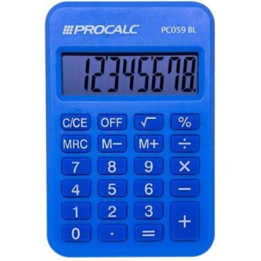 Imagem de Calculadora de Bolso 8 Digitos Azul - ELGIN