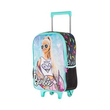 Imagem de Mochila Carrinho Rosa Kids Barbie Fashion  Luxcel, Verde, UN