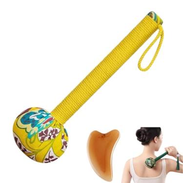Imagem de ArancioneandQ Martelo de massagem corporal manual de absinto, ferramentas de massagem manual para músculos doloridos, relaxar, pescoço, costas, ombros, pernas, presentes saudáveis
