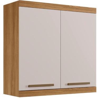 Imagem de Armário Aéreo Gold 2 Portas Cinamomo Off White Arte Móveis