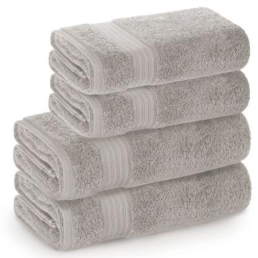 Imagem de Jogo De Toalhas De Banho Gigante Com 04 Peças Magna Lunar - Karsten