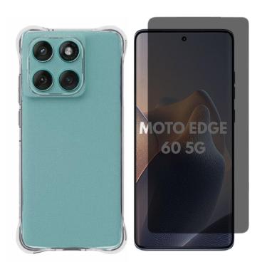 Imagem de Capa + Pelicula Gel Privativa Compativel Moto Edge 60 5G