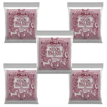Imagem de Kit 5 Encordoamento Violão Nylon Ernesto Palla Ernie Ball