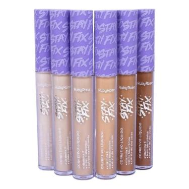 Imagem de Corretivo Líquido Alta Cobertura Ruby Rose Stay Fix - Cores