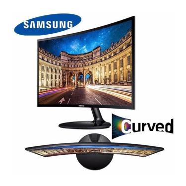 Imagem de Samsung Monitor 24 Curvo Fhd Hdmi,Vga Freesync F390 Bivolt