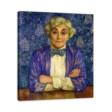 Imagem de Kind And MajesticThéo van Rysselberghe: Impressão em tela neoimpressionista belga chave 20 x 24 cm emoldurada