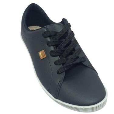Imagem de Tênis Beira Rio Feminino Casual Leve Basic, Preto, Branco, 37