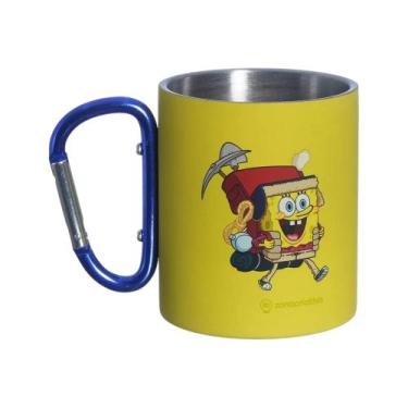 Imagem de Caneca Mosquetão Bob Esponja 300ml Zona Criativa - 10025880