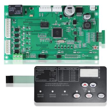 Imagem de Lmkai Kit de placa de controle 42002-0007S com substituição de almofada de interruptor 472610Z 461105 placa de controle compatível com sistemas elétricos de aquecedores de piscina/spa da série NA/LP