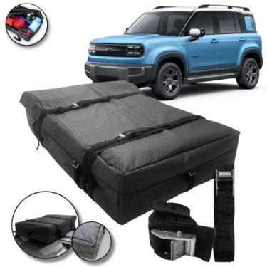 Imagem de Bolsa Maleiro Teto Impermeável + Cinta 175l Chevrolet Spark - BR18
