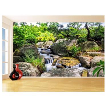 Imagem de Papel De Parede 3D Paisagem Cachoeira Florestas 3,5M Nch238