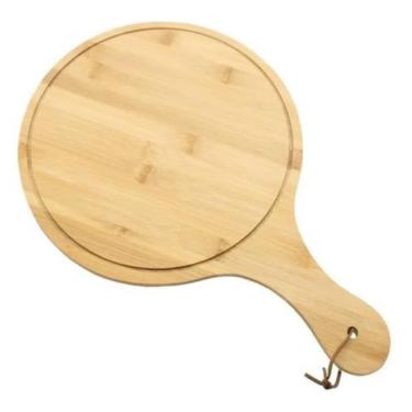 Imagem de Tábua De Servir Redonda Bambu 30Cm Class Home