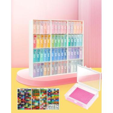 Imagem de Bandejas de recipientes de armazenamento Diamond Art com suporte, 60 u