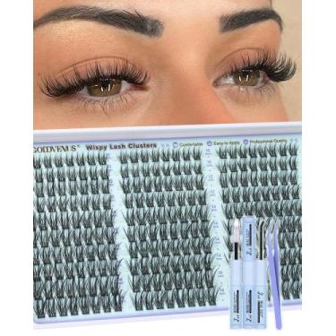 Imagem de Kit de cachos de cílios Goddvenus Wispy Lash Natural 10-16mm