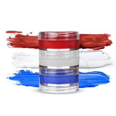 Imagem de Tinta Facial Cremosa 3 Cores Variadas Maquiagem Artística Colormake, V