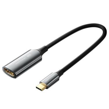 Imagem de Cabo Adaptador Usb Tipo C Hdmi Fêmea 4k Hd Vídeo Conversor - Bbacomerc